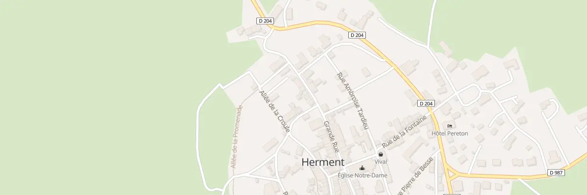 Plan du 5208 Rue du Château d’eau à Herment