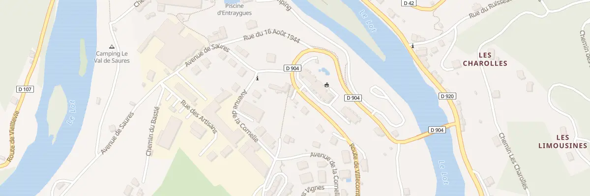 Plan du 10 Rte de Villecomtal à Entraygues-sur-Truyère