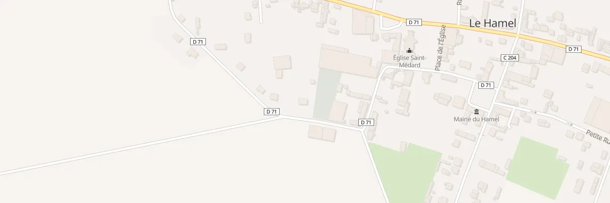 Plan du 9 Rue du Tour de Ville au Hamel