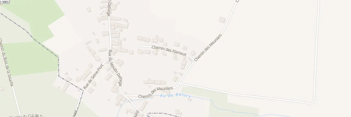 Plan du 1 Che des Pierreux à Savigny-le-Temple