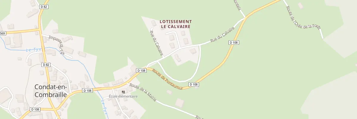Plan du 1 Lot Le Calvaire à Condat-en-Combraille