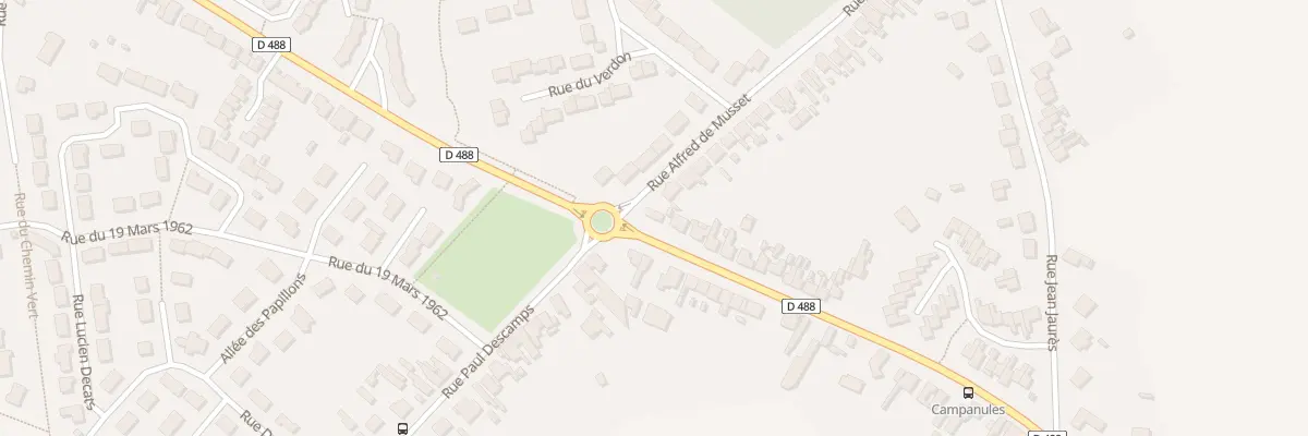 Plan du 23 Rue des Martyrs à Bruay-la-Buissière