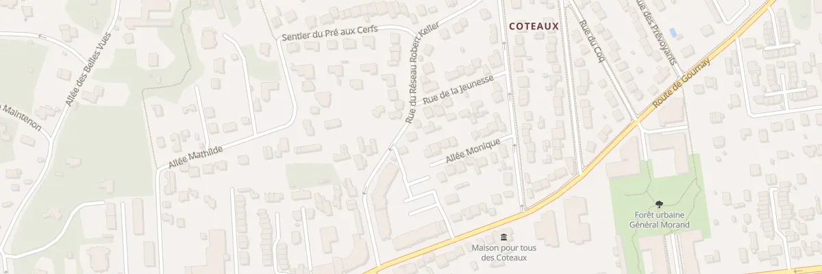 Plan du 22 Rue du Réseau Robert Keller à Noisy-le-Grand