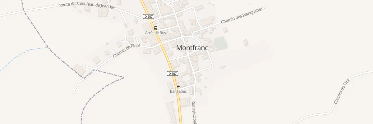 Plan du 5025 Montfranc à Montfranc