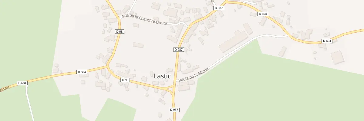 Plan du 5124 Bourg de Lastic à Lastic