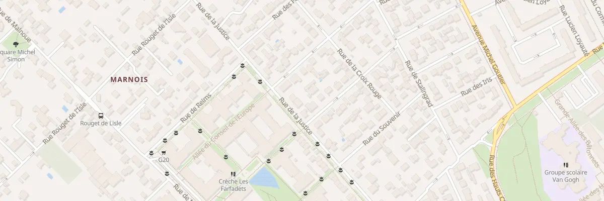 Plan du 25 Rue de la Justice à Noisy-le-Grand