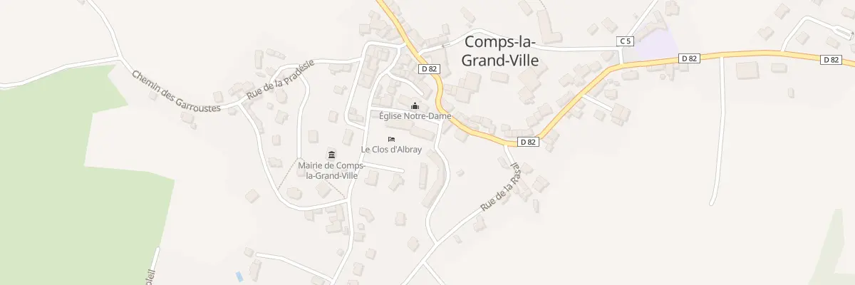 Plan du 2 Che du Serieys à Comps-la-Grand-Ville