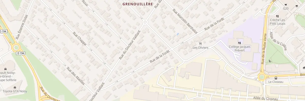 Plan du 23 Rue de la Forêt à Noisy-le-Grand