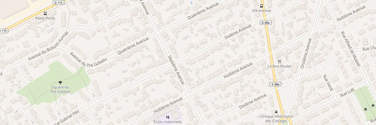 Plan du 32 Sixième Avenue à Tremblay-en-France