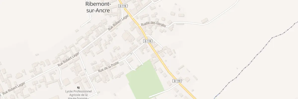 Plan du 1 Rue de la Poste à Ribemont-sur-Ancre