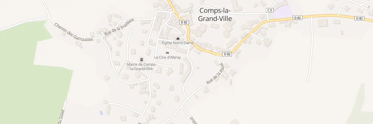 Plan du 4 Che du Serieys à Comps-la-Grand-Ville