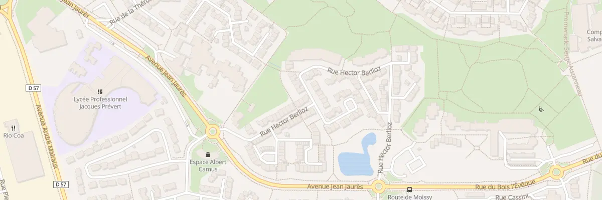 Plan du 25 Rue Hector Berlioz à Combs-la-Ville