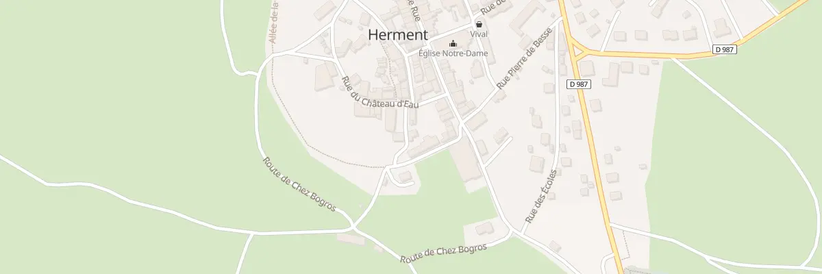 Plan du 5089 Bourg d’Herment à Herment