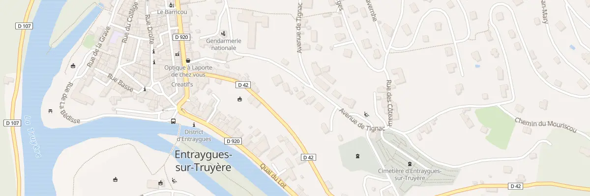 Plan du 16 Av du Tignac à Entraygues-sur-Truyère