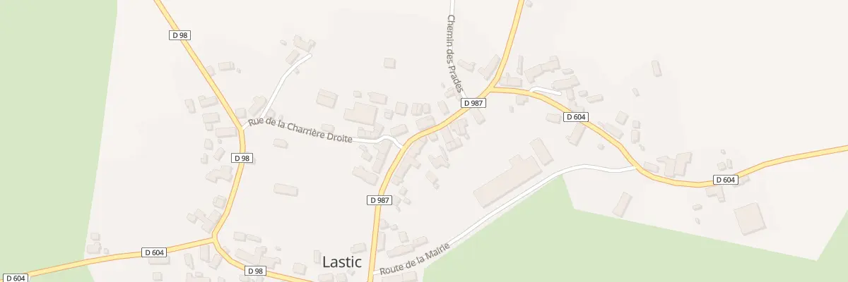 Plan du 5049 Bourg de Lastic à Lastic