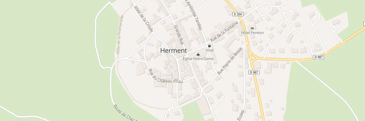 Plan du 5122 Bourg d’Herment à Herment