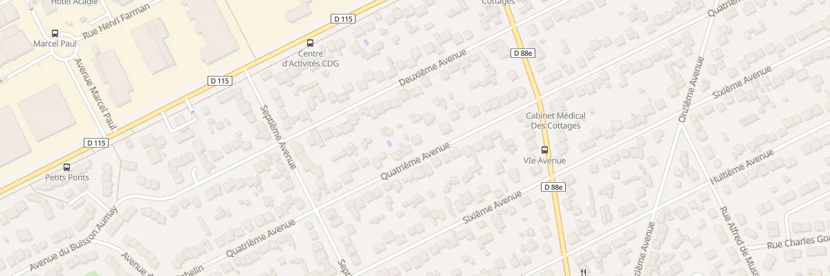 Plan du 29 Quatrième Avenue à Tremblay-en-France