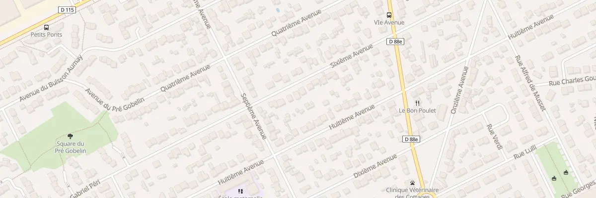 Plan du 38 Sixième Avenue à Tremblay-en-France