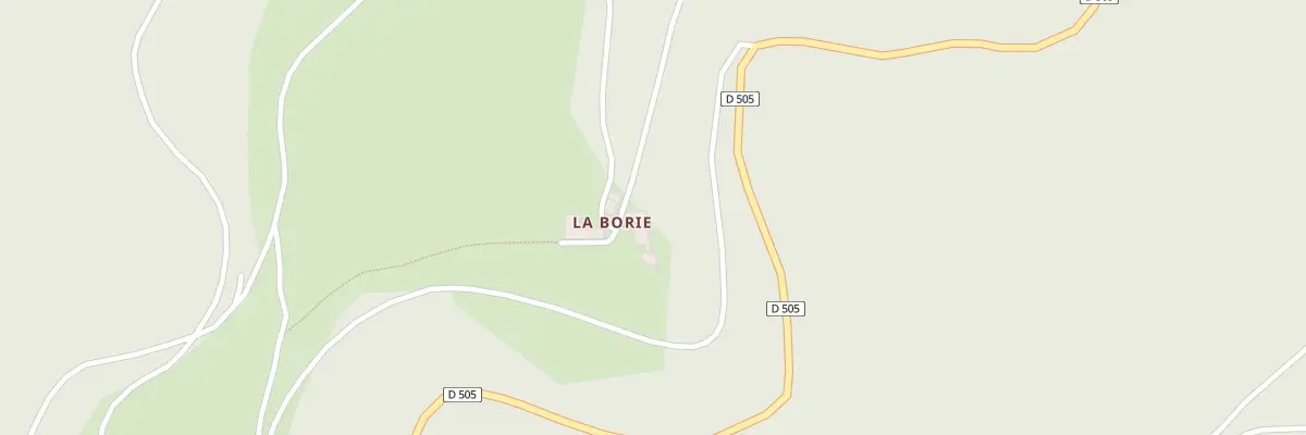 Plan du 5075 La Borie à Murols