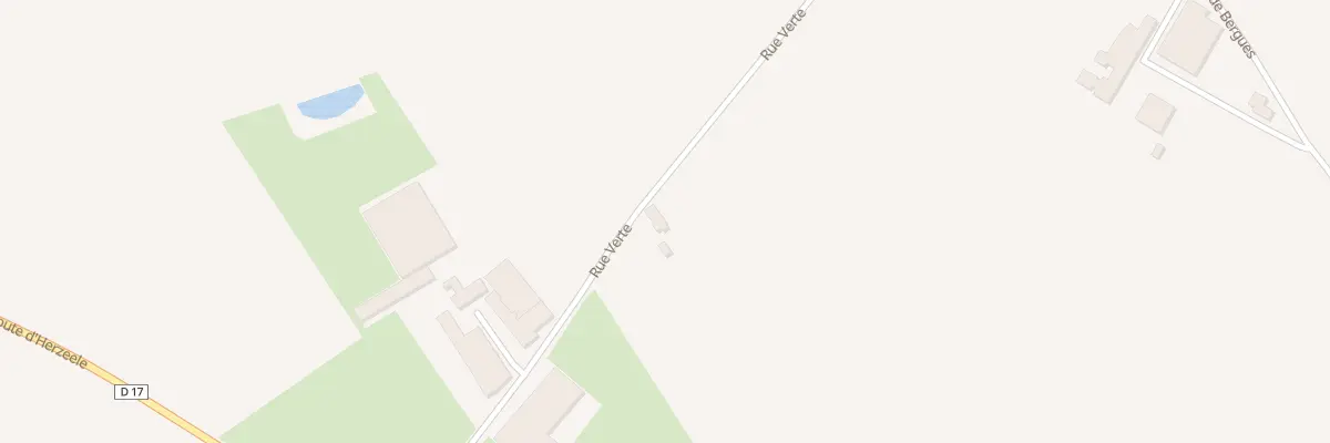 Plan du 1 Rue Verte à Houtkerque