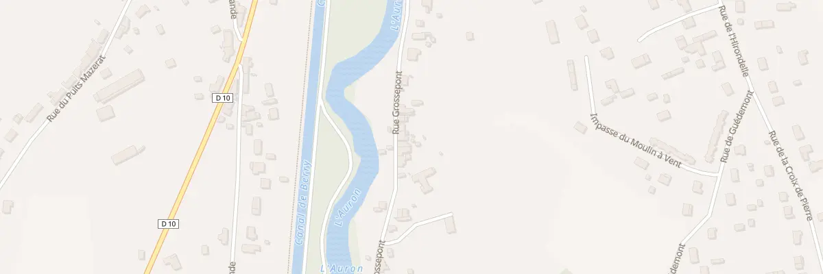 Plan du 37 Rue de Grossepont à Dun-sur-Auron