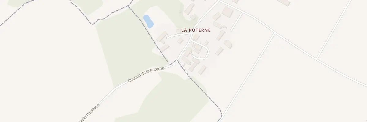 Plan du 33 La Poterne à Ladon