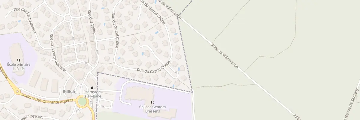 Plan du 34 Rue du Grand Chêne à Marolles-en-Brie