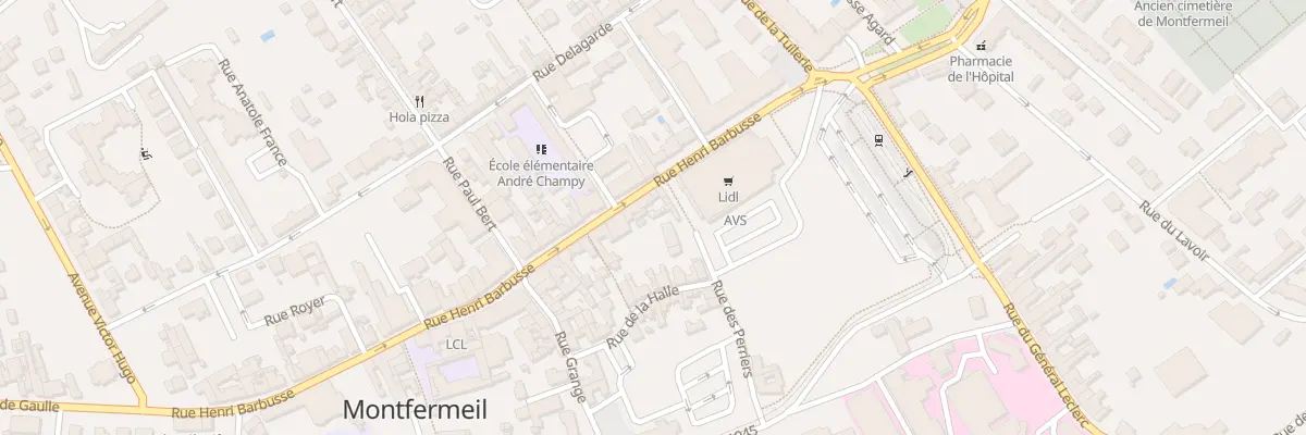 Plan du 6 Rue des Perriers à Montfermeil