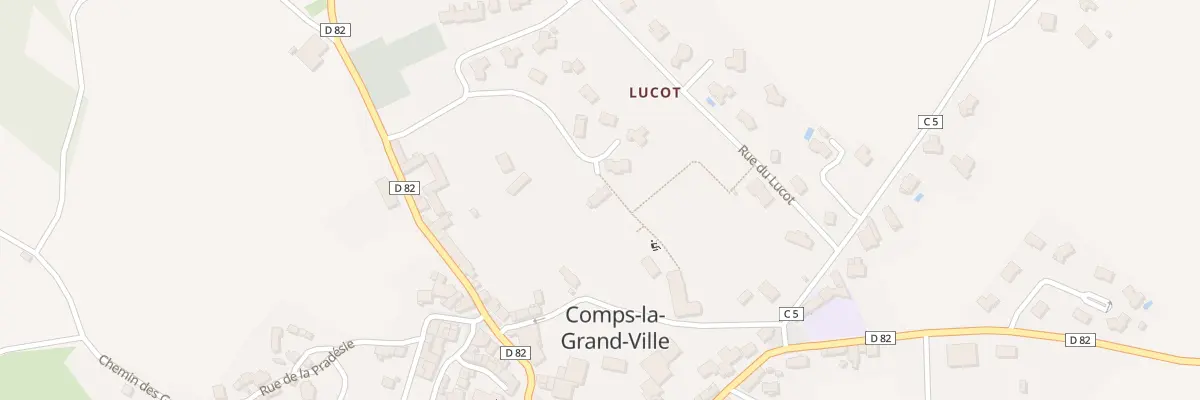 Plan du 5266 Lucot à Comps-la-Grand-Ville