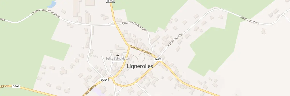 Plan du 7 Rue du Forgeron à Lignerolles