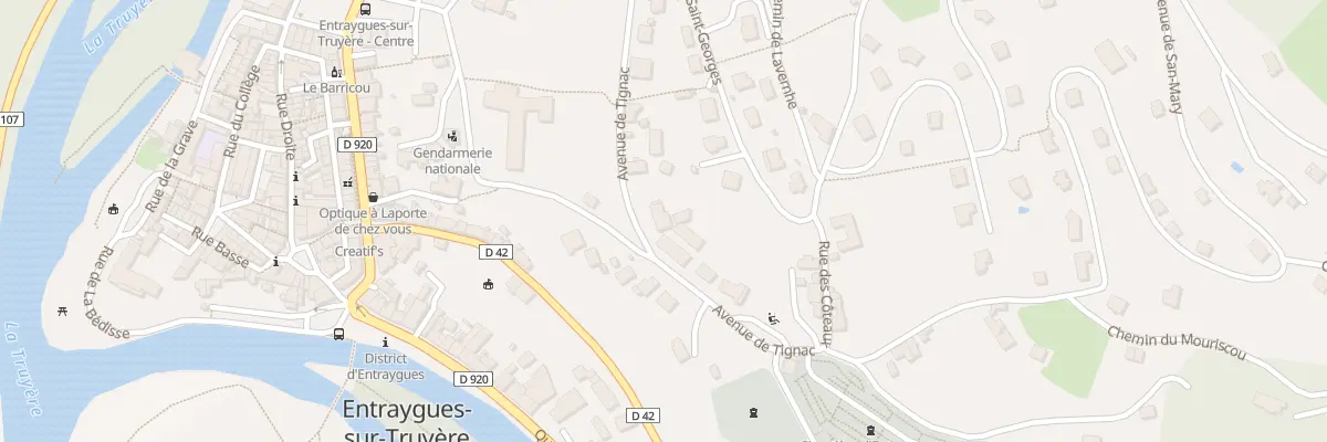 Plan du 15 Av du Tignac à Entraygues-sur-Truyère