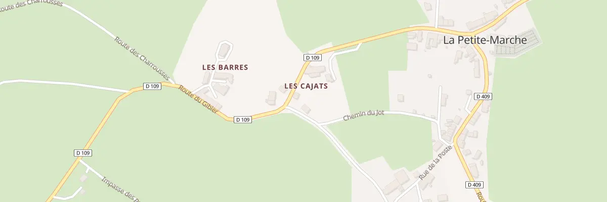 Plan du 5185 Les Cajats à La Petite-Marche