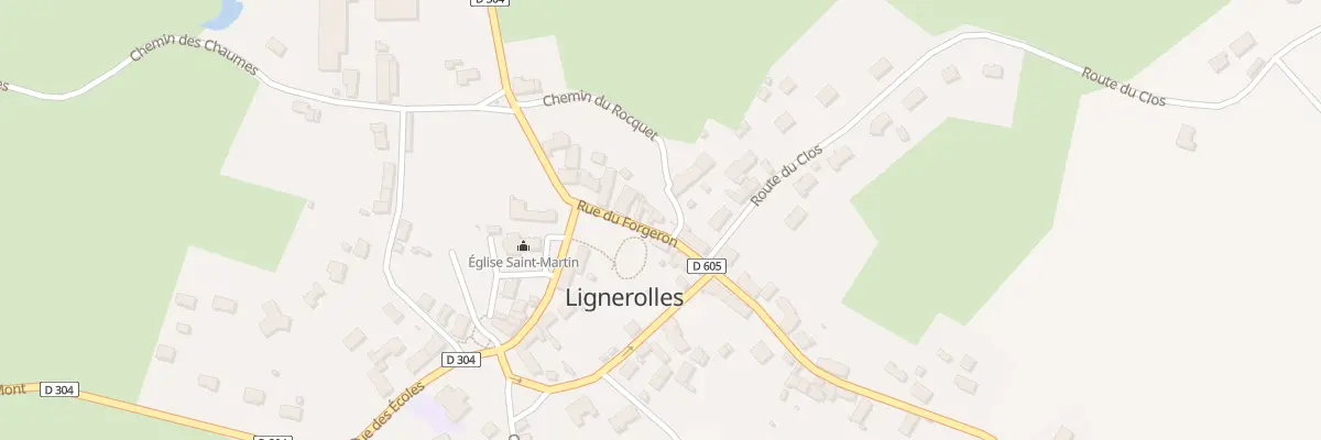 Plan du 9 Rue du Forgeron à Lignerolles