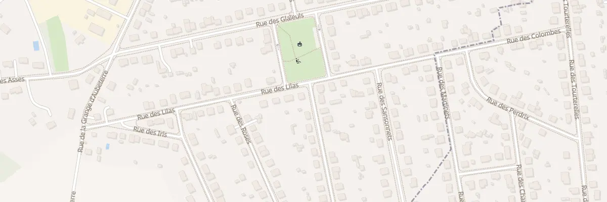 Plan du 23 Rue des Pivoines à Domérat