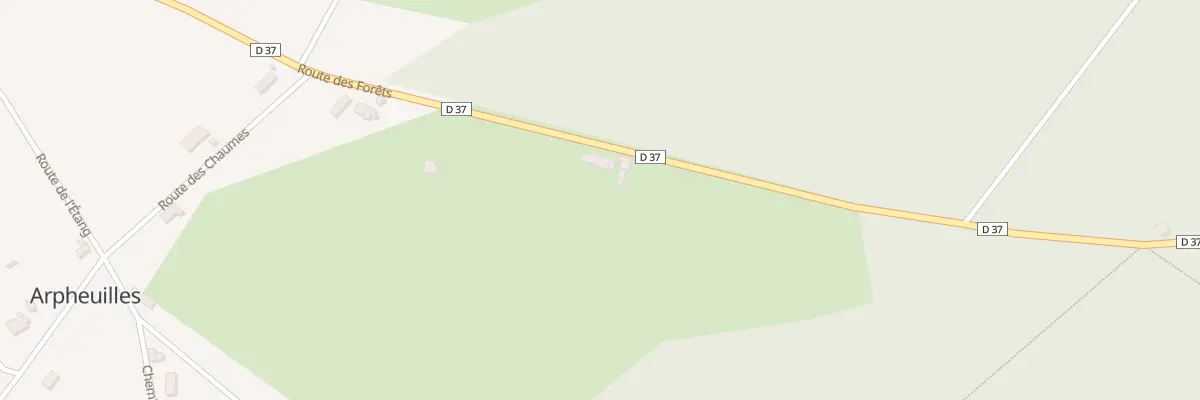Plan du 676 Rte des Forets à Arpheuilles