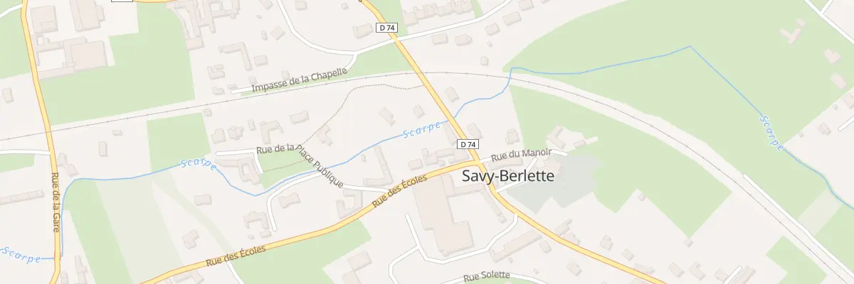 Plan du 6 Rue des Ecoles à Savy-Berlette