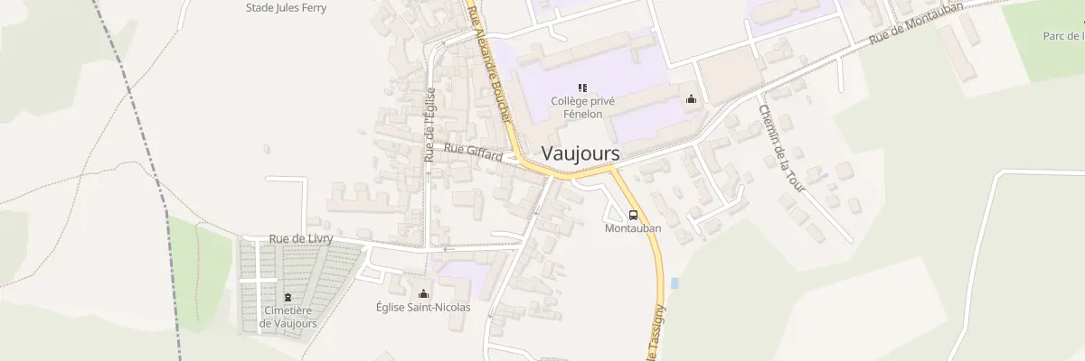 Plan du 2 Rue de Coubron à Vaujours