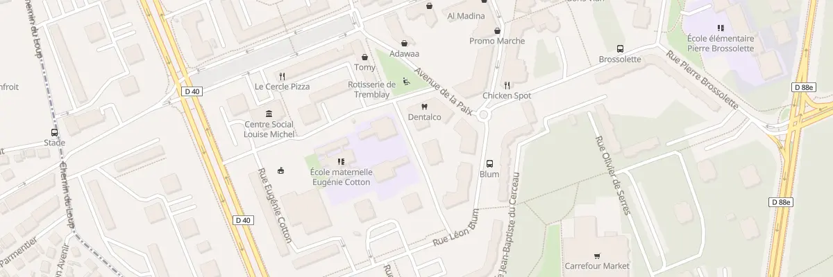 Plan du 7B Rue Yves Farge à Tremblay-en-France