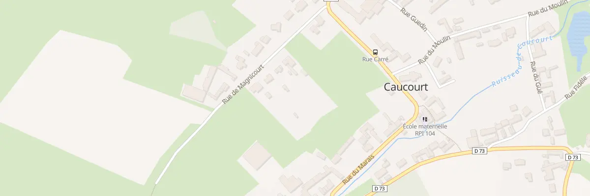 Plan du 8 Rue de Magnicourt à Caucourt