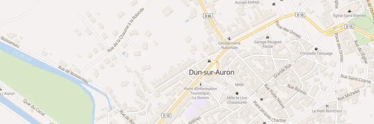 Plan du 10 Rue Pillemoy à Dun-sur-Auron