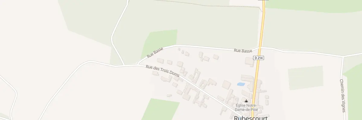 Plan du 21 Rue des Trois Doms à Rubescourt