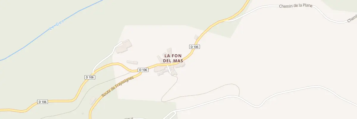 Plan du 5129 La Fon Del Mas à Plaisance