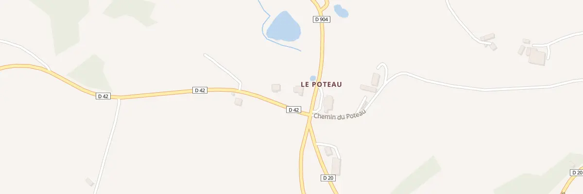 Plan du 5254 Le Poteau à Golinhac