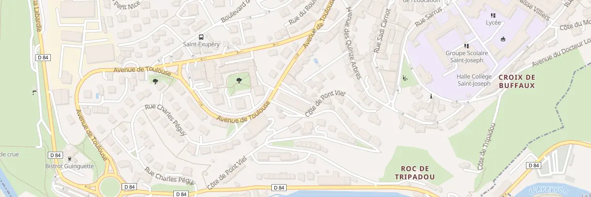 Plan du 49 Av de Toulouse à Rodez