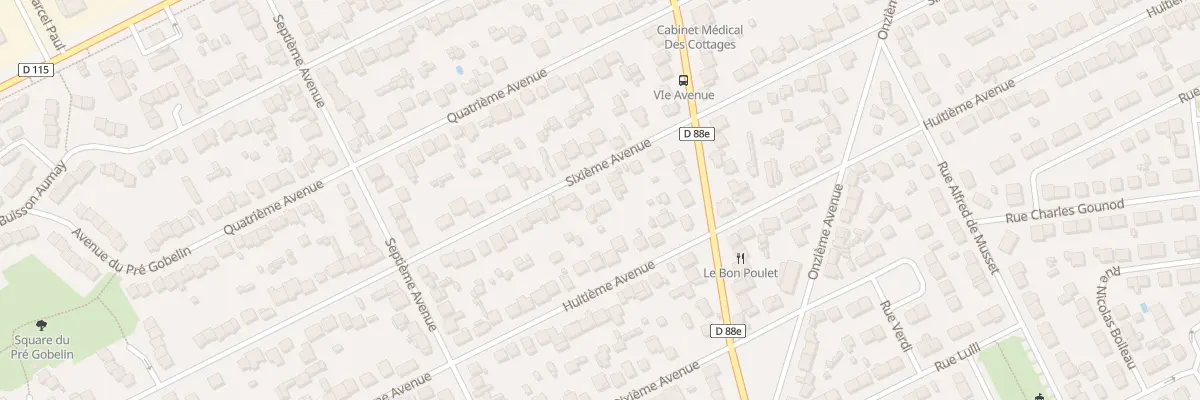 Plan du 48 Sixième Avenue à Tremblay-en-France