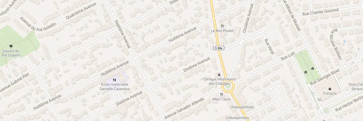 Plan du 67 Dixième Avenue à Tremblay-en-France