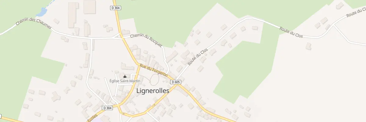 Plan du 3 Rte du Clos à Lignerolles