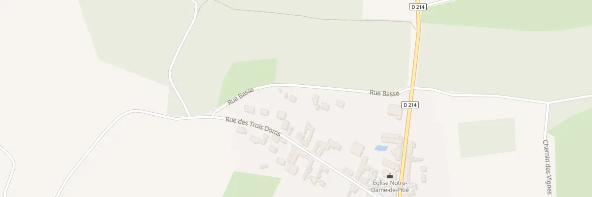 Plan du 3 Rue Basse à Rubescourt