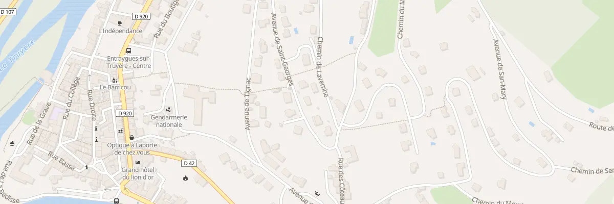 Plan du 55 Av de Verdun à Entraygues-sur-Truyère