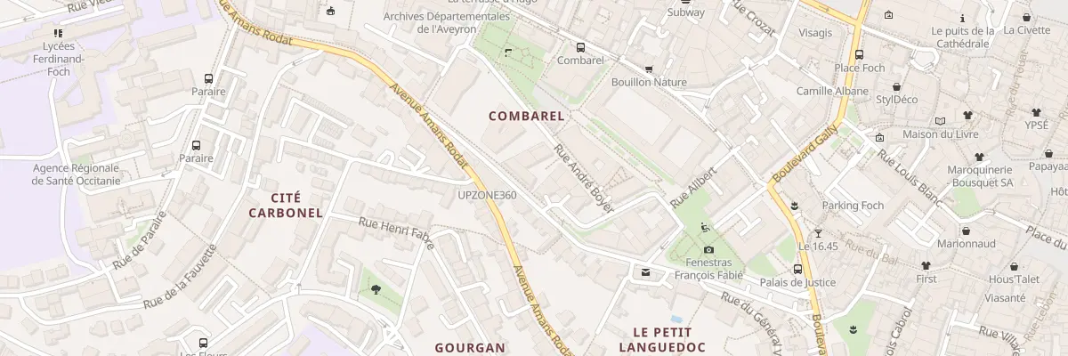 Plan du 6 Av Louis Lacombe à Rodez